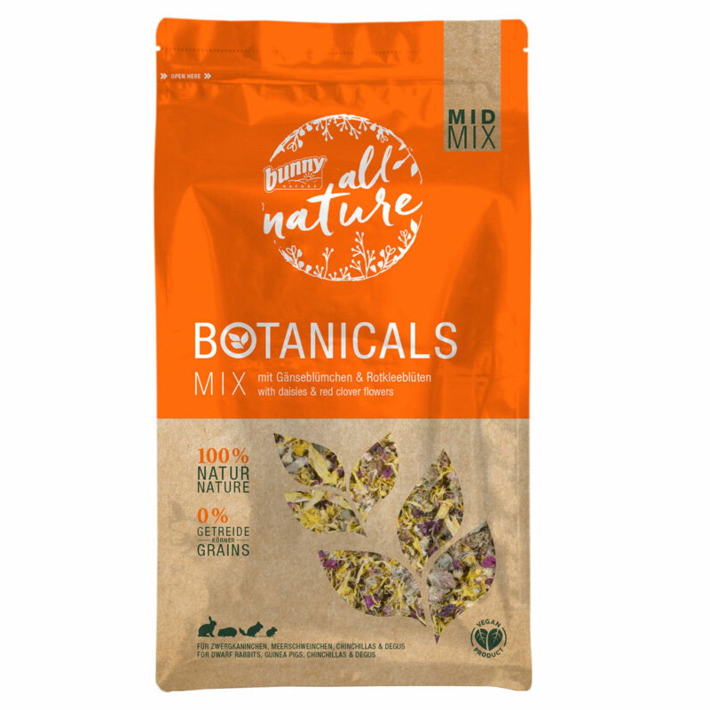 Bunny Nature Botanicals Midi Mix Madelief / Rode Klaver Bloesem 120 Gr