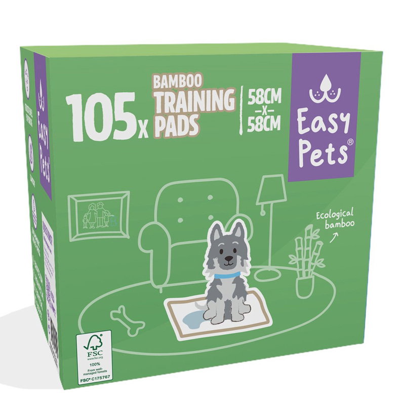 Easypets Puppy Training Pads Bamboo 58X58 Cm 105 St