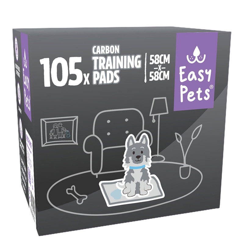 Easypets Puppy Carbon Training Pads 58X58 Cm 250 St