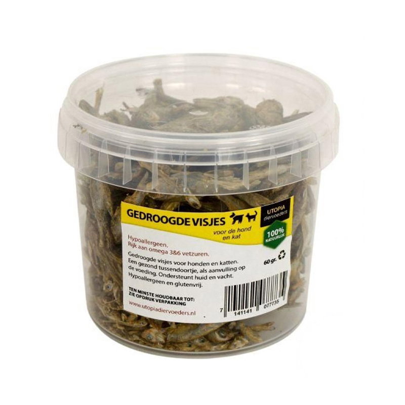 Utopia Gedroogde Visjes 60 Gr