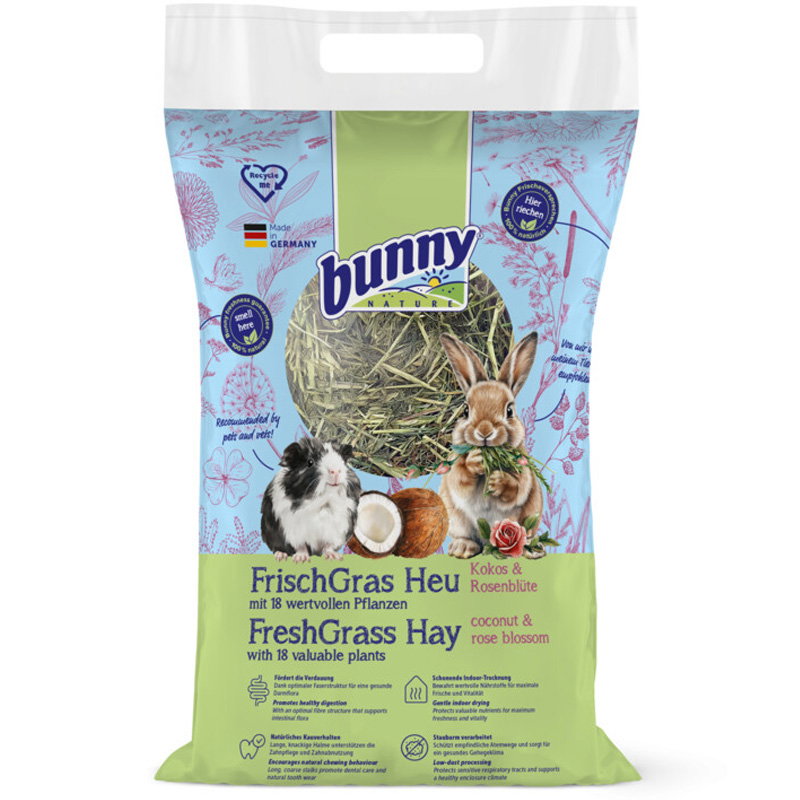 Bunny Nature Freshgrass Hooi Kokos Rozenbloesem 500 Gr