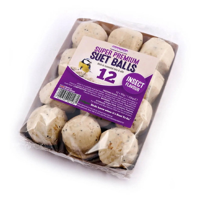 Suet To Go Premium Vetbollen Met Insecten 12X85 Gr