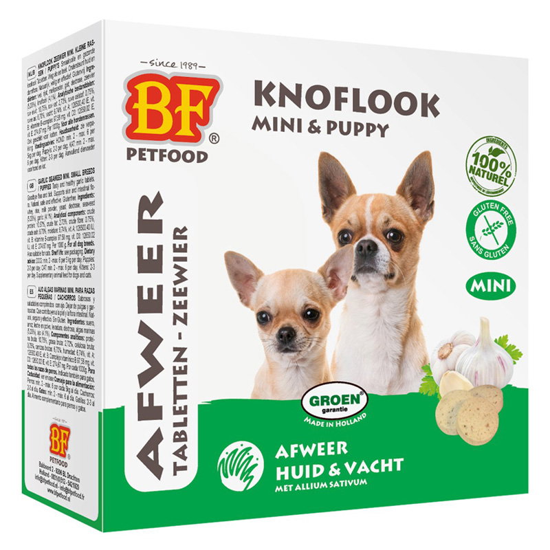 Bf Petfood Hondensnoepjes Knoflook Zeewier Mini 100 St