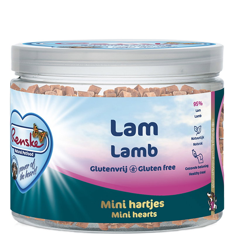 Renske Gezonde Beloning Mini Hartjes Lam 100 Gr