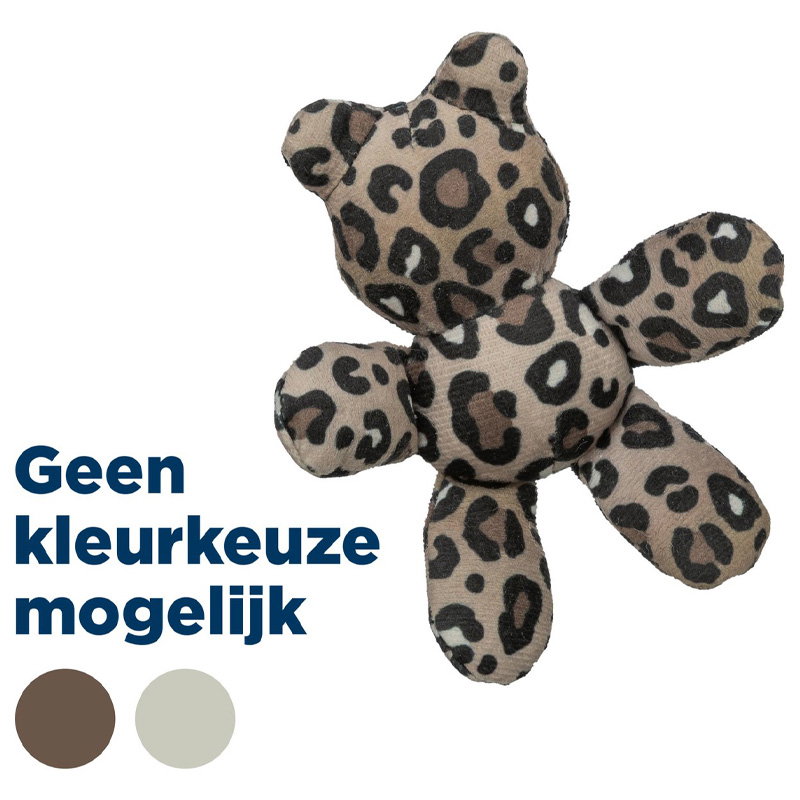 Trixie Beer Pluche Panterprint Met Kattenkruid / Catnip Assorti 12 Cm