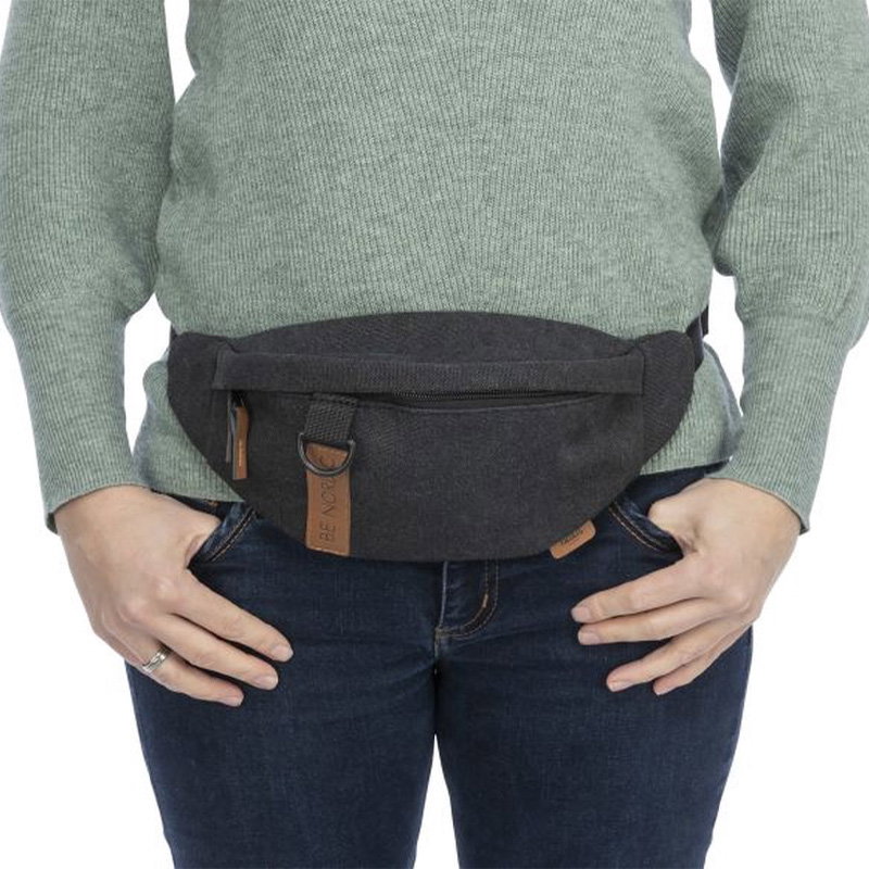 Trixie Be Nordic Heuptas Zwart 24X8X11 Cm Riem 50-165 Cm
