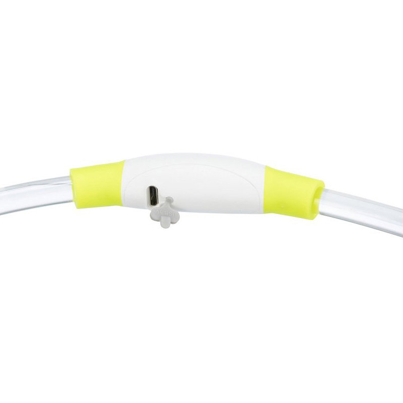 Trixie Lichtgevende Halsband Usb Flash Light Oplaadbaar Tpu Groen 40X0,8 Cm