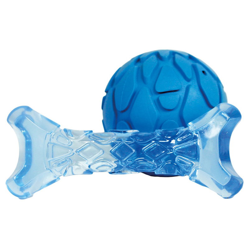 Fofos Puppy Bot En Bal Blauw 11X4,5X2 Cm / 7X7X7 Cm