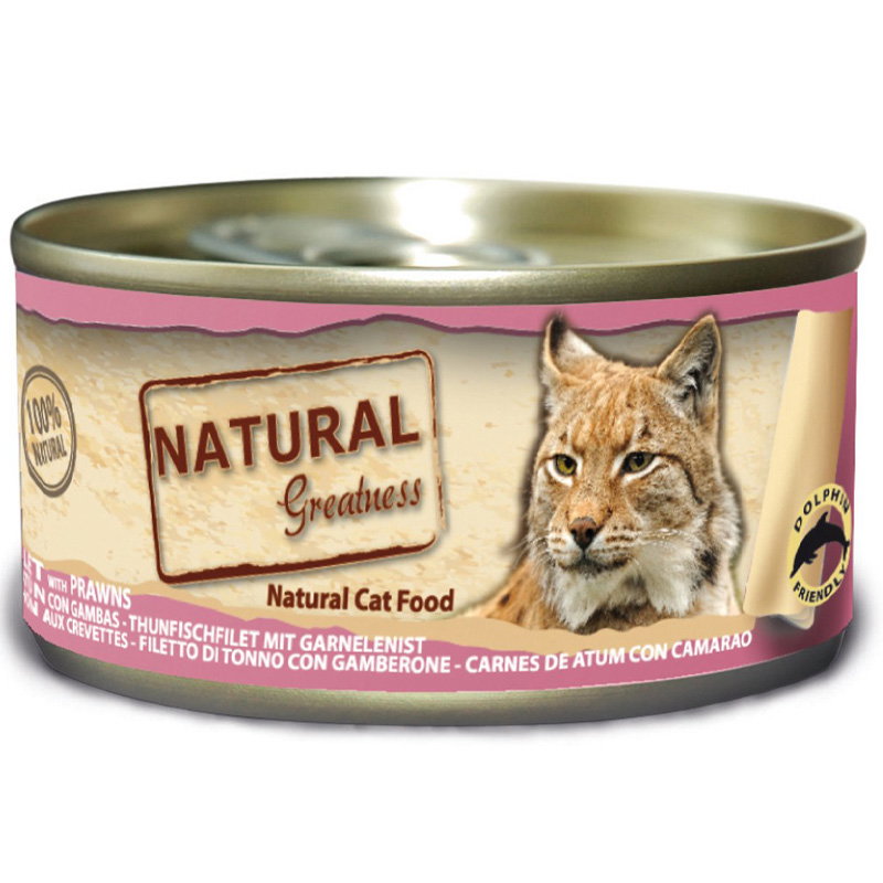 Natural Greatness Tuna Fillet / Prawns 70 Gr
