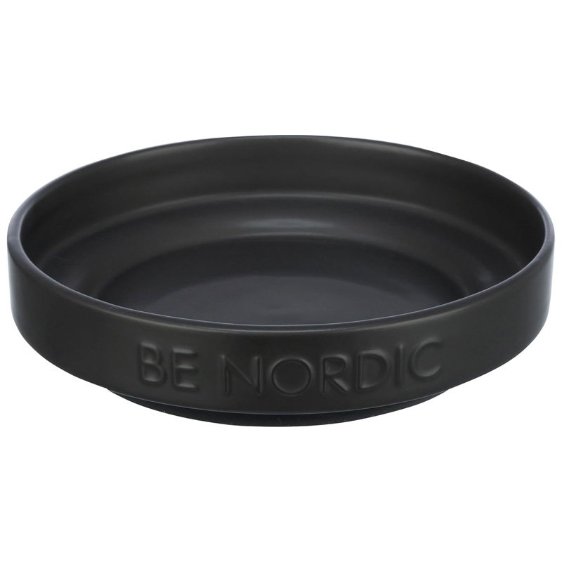 Trixie Be Nordic Voerbak Hond Keramiek / Rubber Zwart 16 Cm