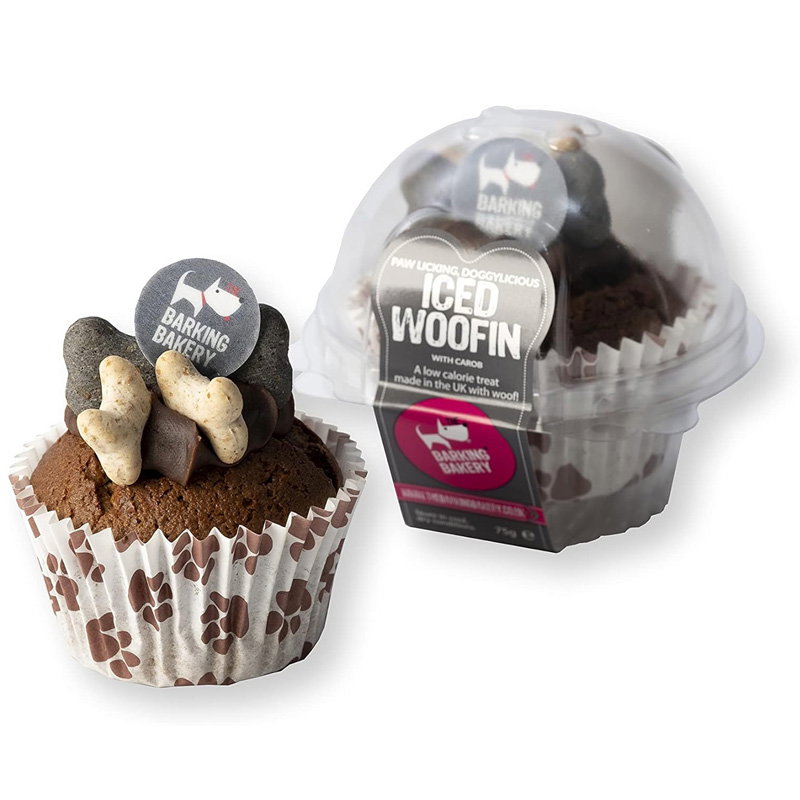 The Barking Bakery Vanilla Woofin Met Carob Glazuur