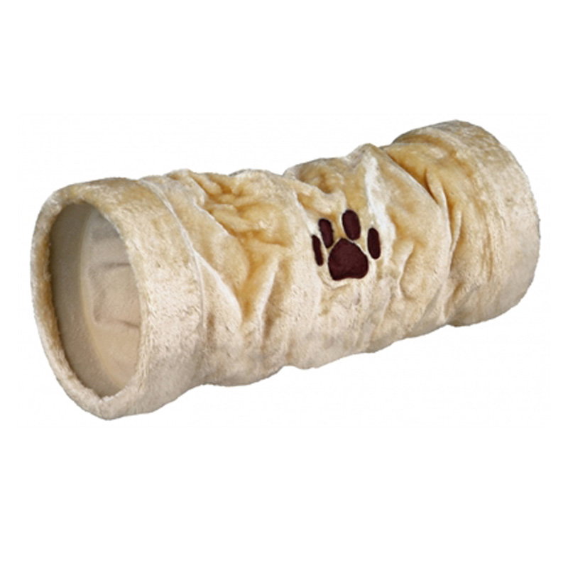 Trixie Kattentunnel Pluche Beige 22X22X60 Cm