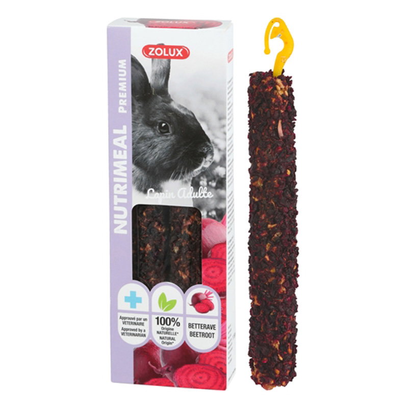 Zolux Nutrimeal Stick Konijn Rode Biet 115 Gr 2 St