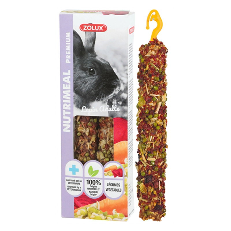 Zolux Nutrimeal Stick Konijn Groenten 115 Gr 2 St