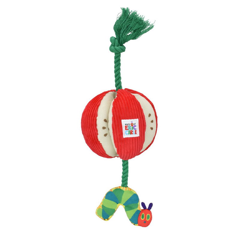 Eric Carle Pluche Rupsje Nooit Genoeg Appel Met Flostouw 38 Cm