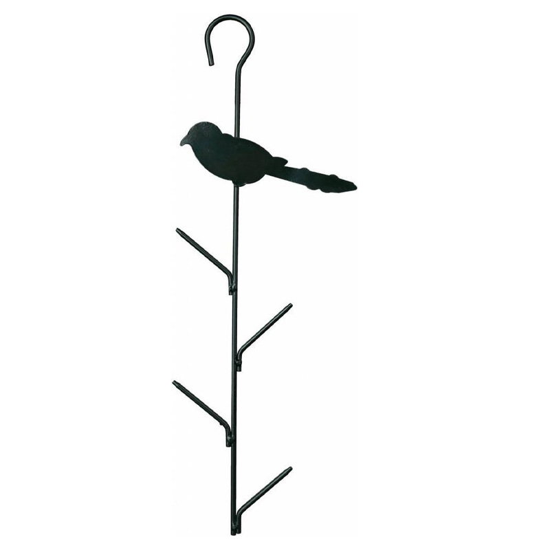 Trixie Mezenbollenhouder Vogel 4 Bollen Metaal Donkergroen 9X40 Cm