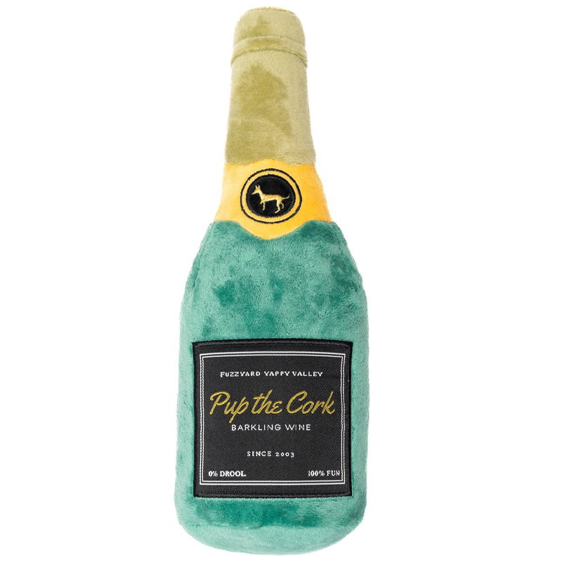 Fuzzyard Pup The Cork Sparkling Wine Pluche 9X10X29 Cm