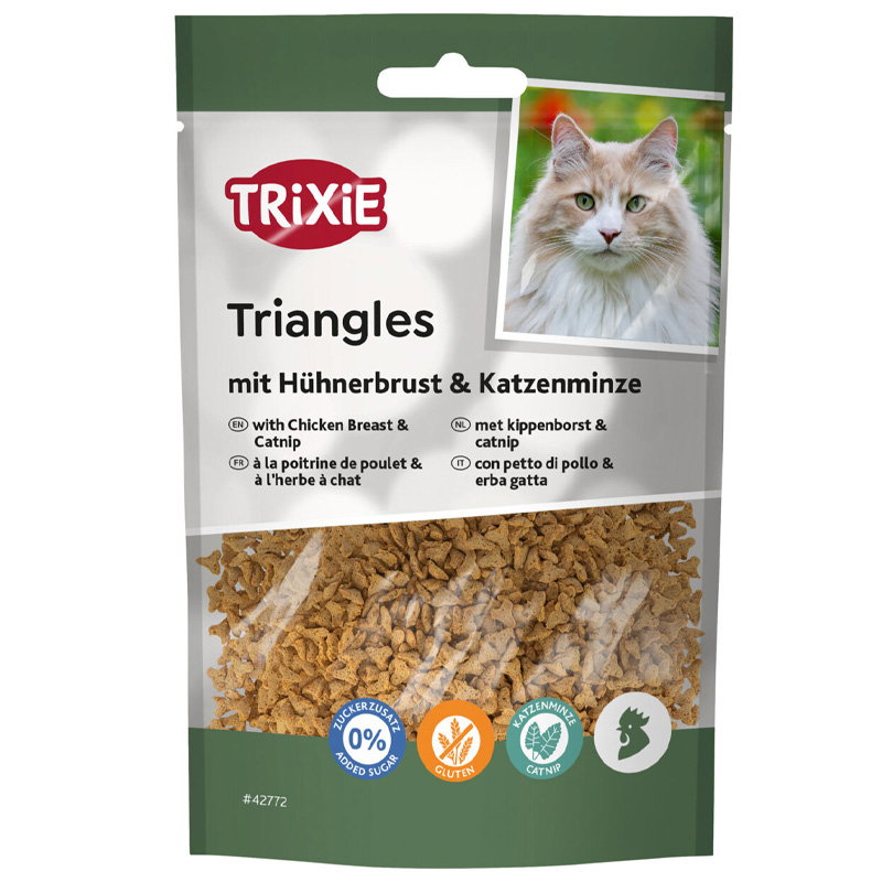 Trixie Triangles Met Kippenborst En Catnip 50 Gr