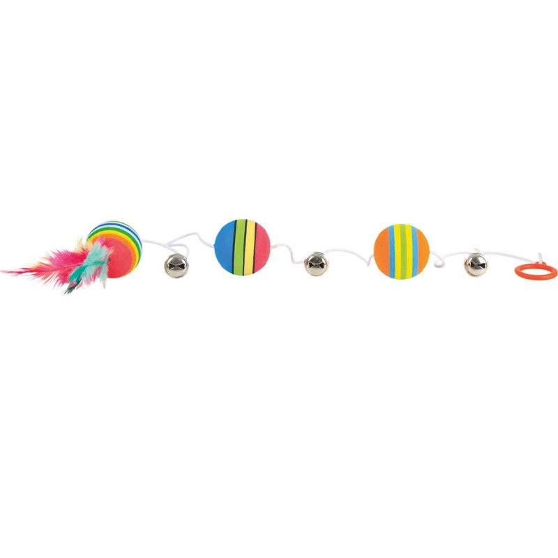 Trixie Regenboog Balletjes Aan Elastisch Koord 3 St
