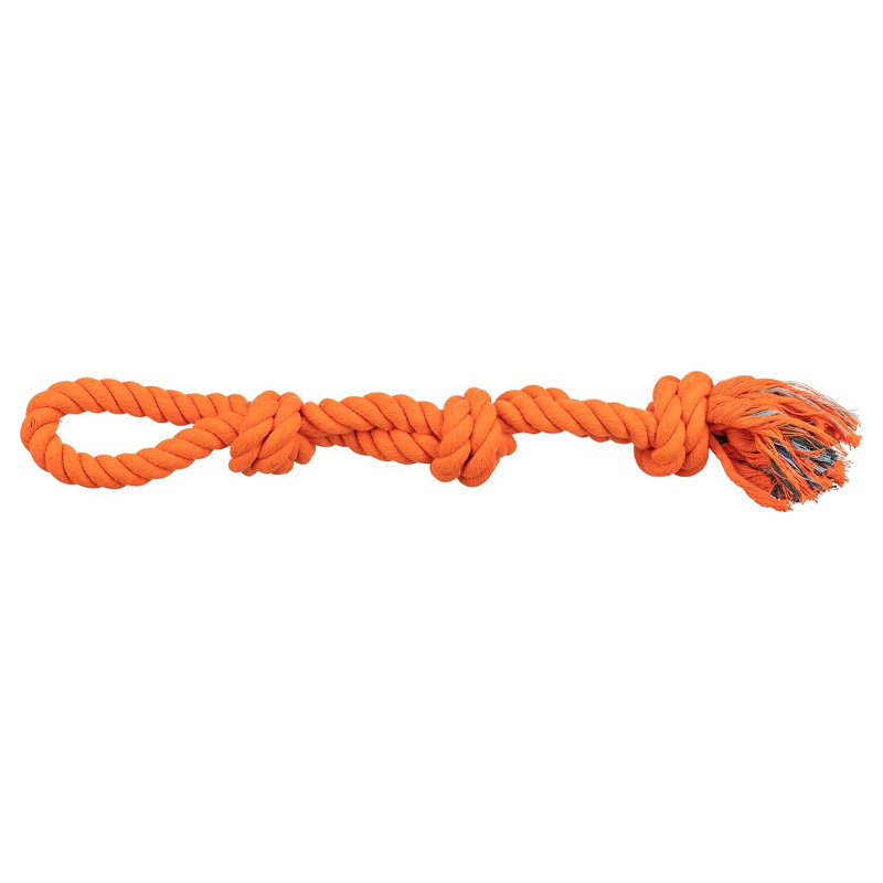 Trixie Werp Flostouw 3-Knoop Oranje 60 Cm