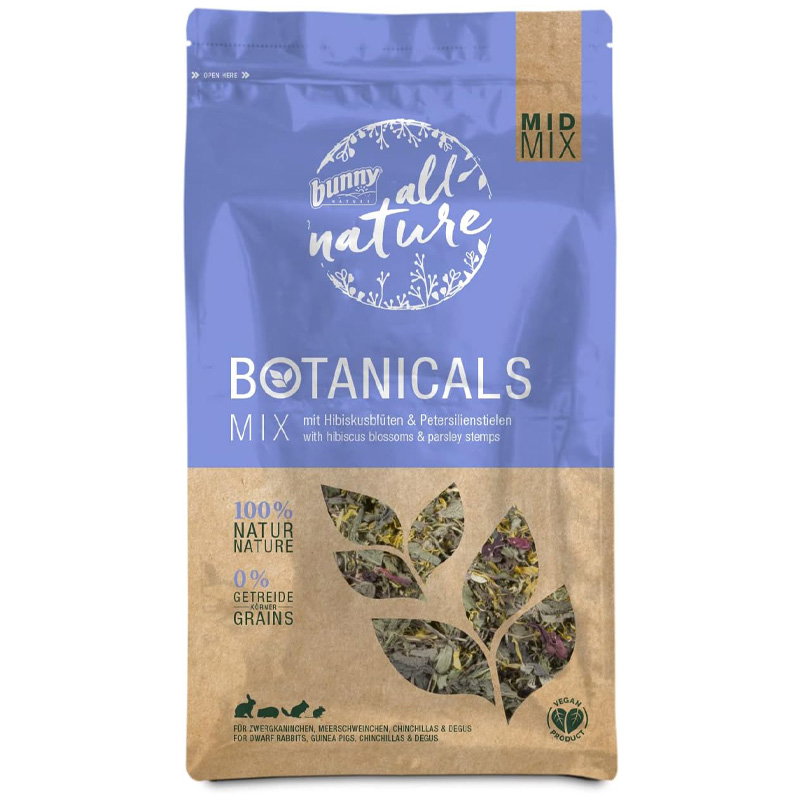 Bunny Nature Botanicals Midi Mix Hibiscusbloesem / Peterselie Stelen 150 Gr