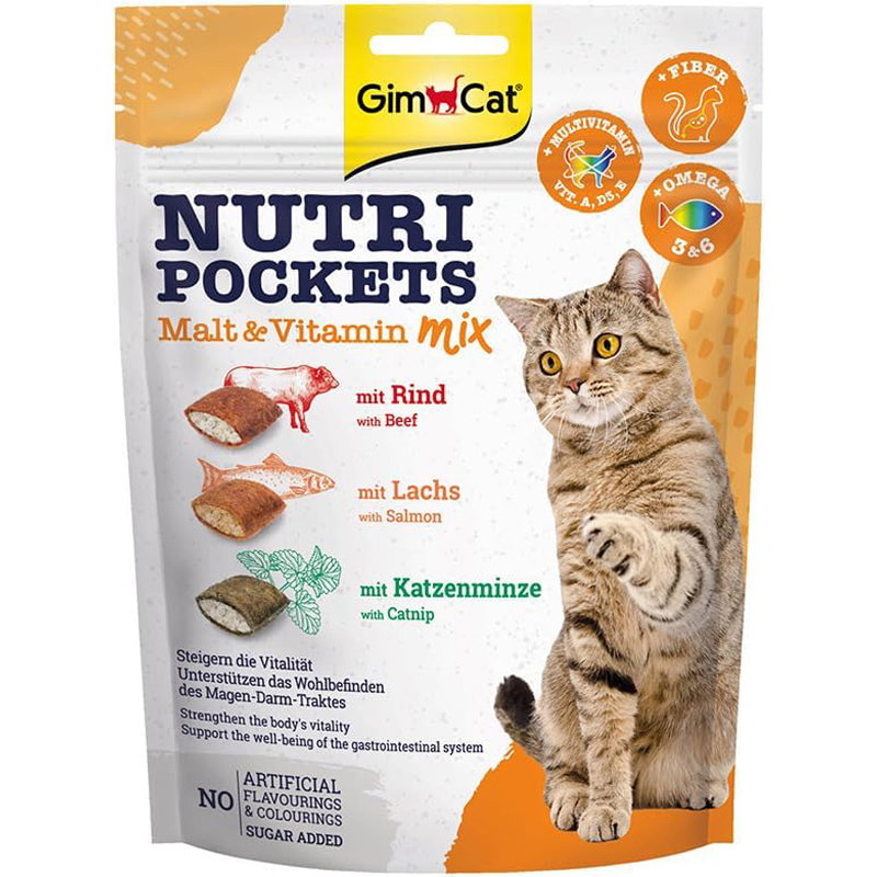 Gimcat Nutri Pockets Malt-Vitaminemix 150 Gr