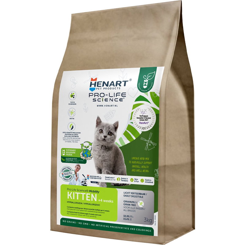 Henart Insect Cat Junior With Hem Eggshell Membrane 3 Kg