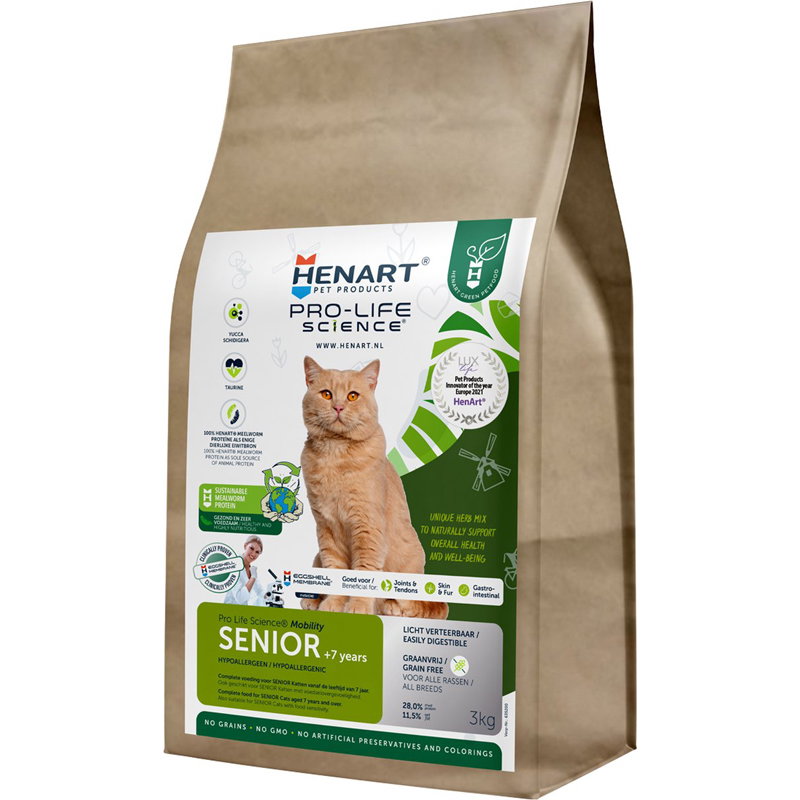 Henart Insect Cat Senior With Hem Eggshell Membrane 3 Kg