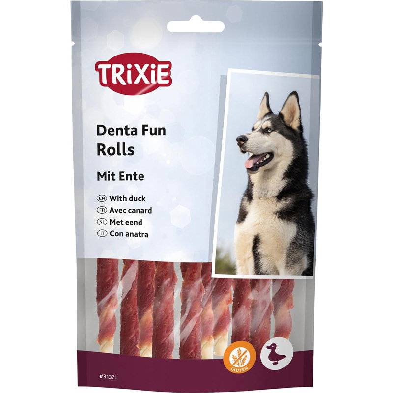 Trixie Denta Fun Duck Chewing Rolls