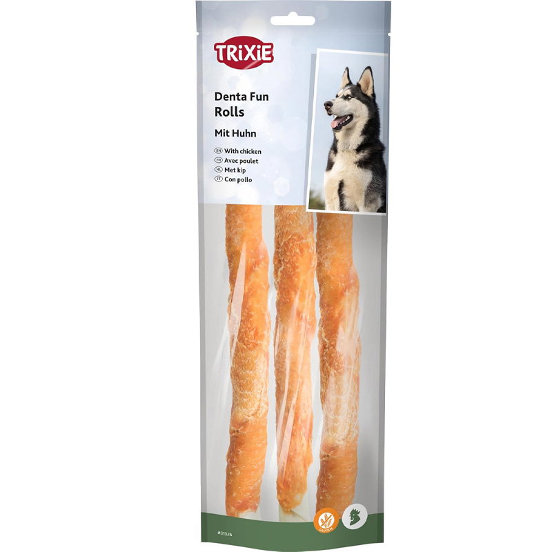 Trixie Denta Fun Chicken Chewing Rolls