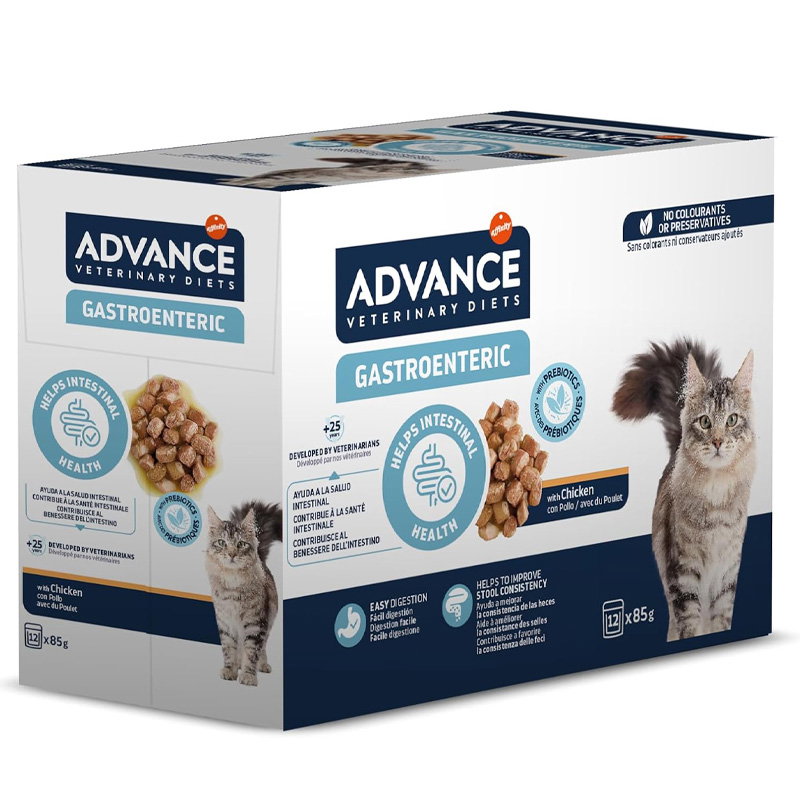 Advance Veterinary Diet Cat Gastroenteric Spijsvertering 12X85 Gr