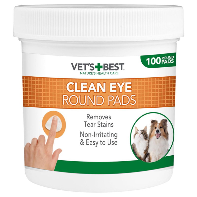 Vets Best Clean Eye Round Pads 100 St