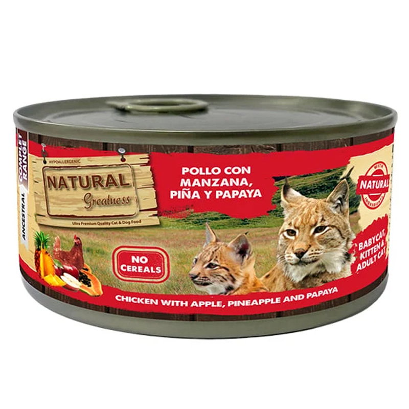 Natural Greatness Chicken / Apple / Pineapple / Papaya 185 Gr