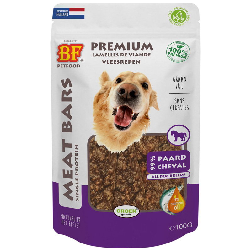 Bf Petfood Meat Bars Paard 100 Gr