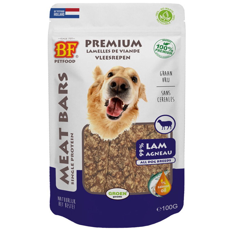Bf Petfood Meat Bars Lam 100 Gr