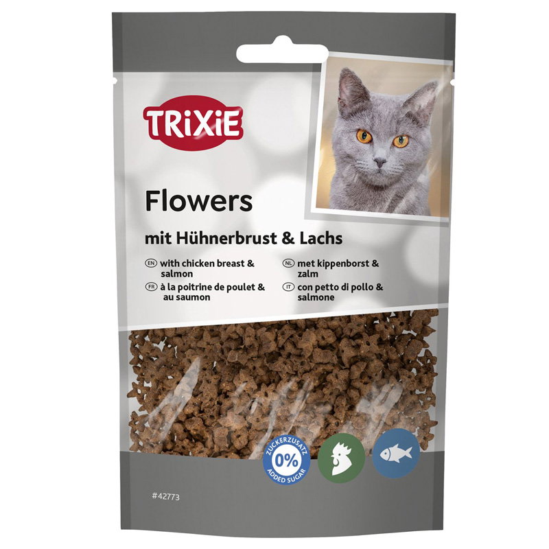 Trixie Flowers Met Kippenborst En Zalm 50 Gr