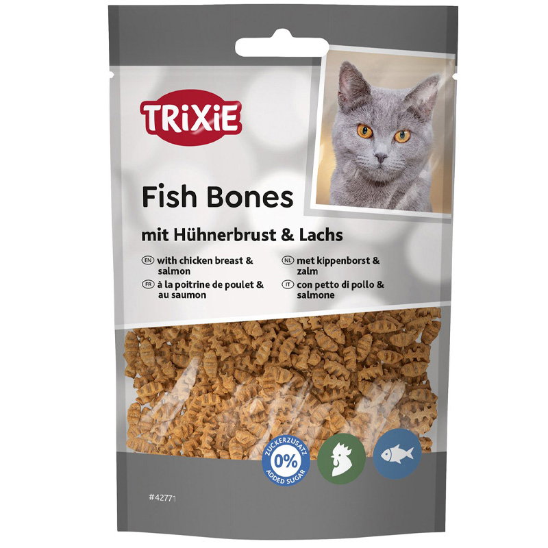 Trixie Fish Bones Met Kippenborst En Zalm 50 Gr