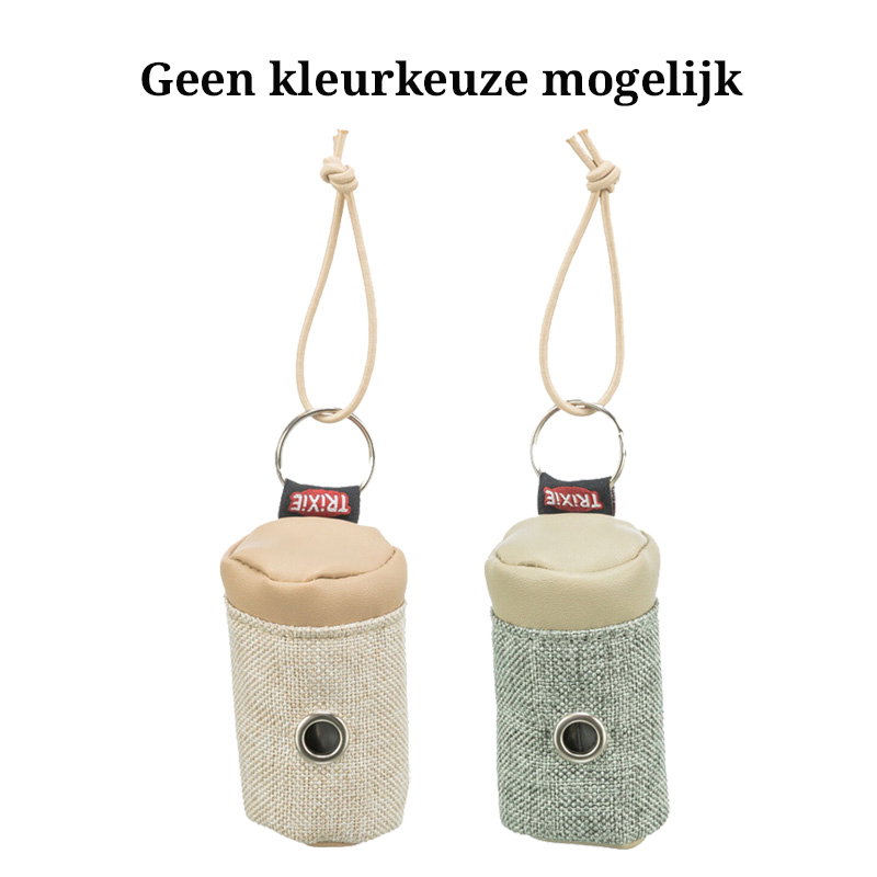 Trixie Poepzakhouder Canvaslook / Kunstleer Met 20 Poepzakjes Assorti