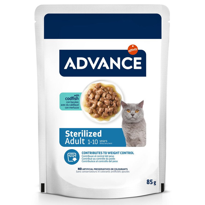 Advance Cat Sterilized Codfish 12X85 Gr