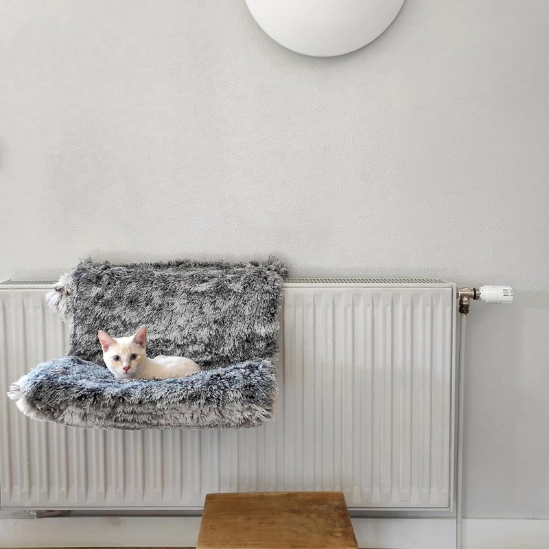 Croci Radiatorhangmat Gemeleerd Zwart 47X30X25 Cm