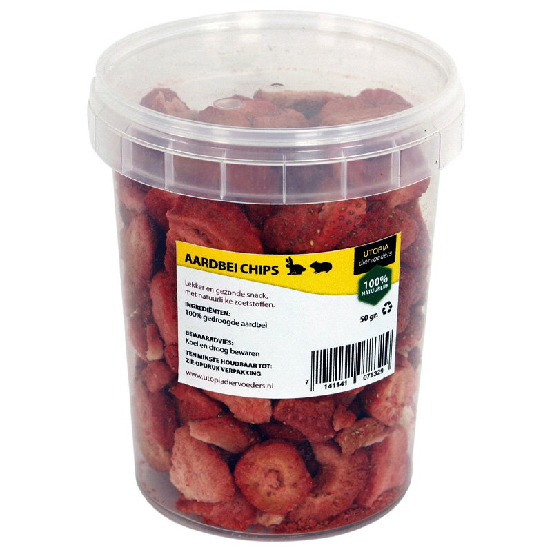 Utopia Aardbei Chips 50 Gr