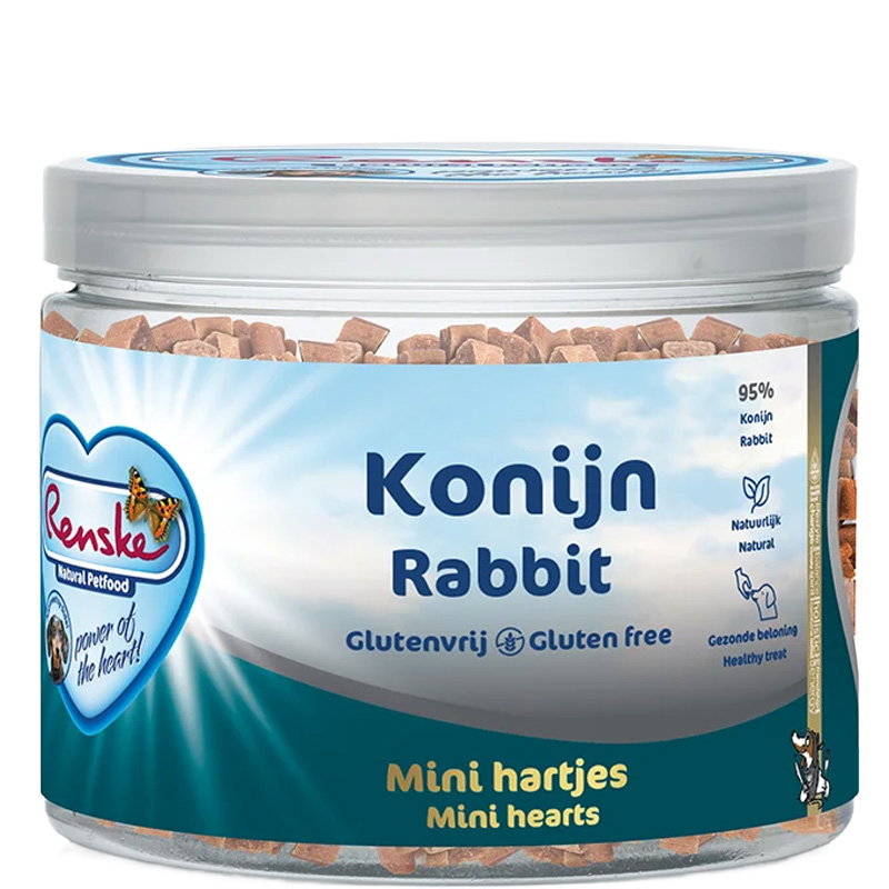 Renske Gezonde Beloning Mini Hartjes Konijn 100 Gr