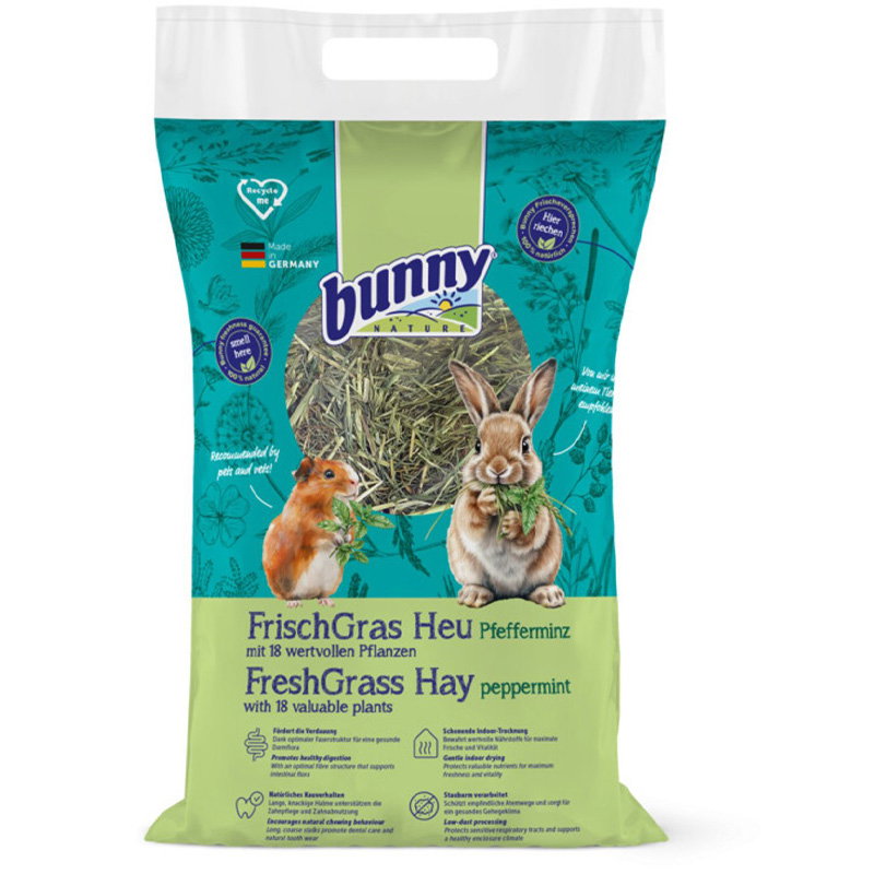 Bunny Nature Freshgrass Hooi Pepermunt 500 Gr
