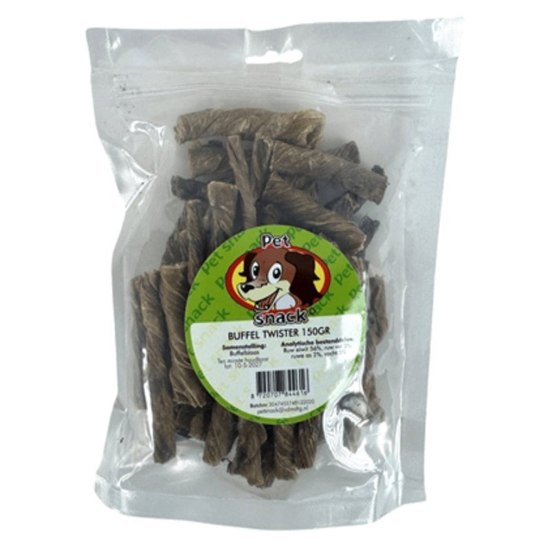 Petsnack Buffel Twist Small 150 Gr
