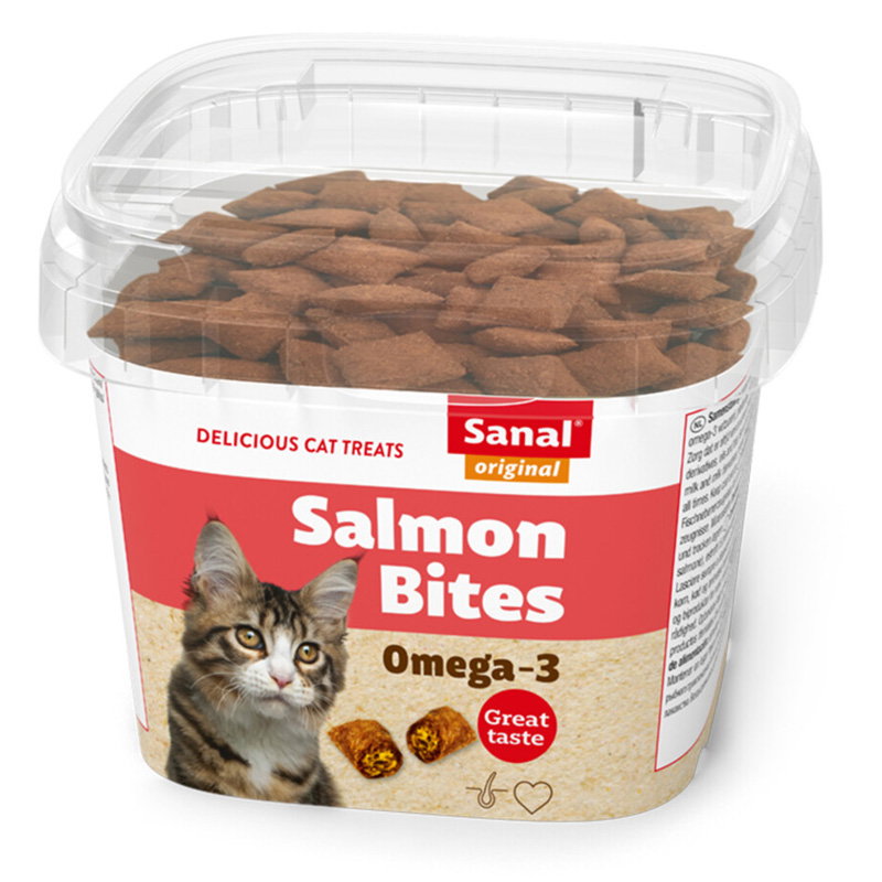 Sanal Cat Salmon Bites Cup 75 Gr