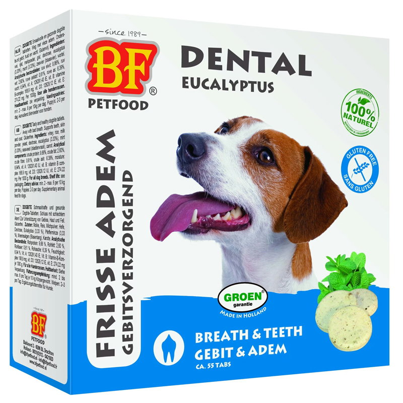 Bf Petfood Dogbite Hondensnoepje Naturel (Tandverzorging) 55 St