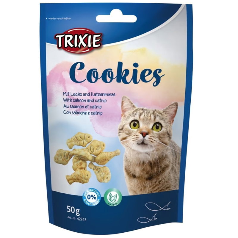 Trixie Cookies Met Zalm En Catnip 50 Gr