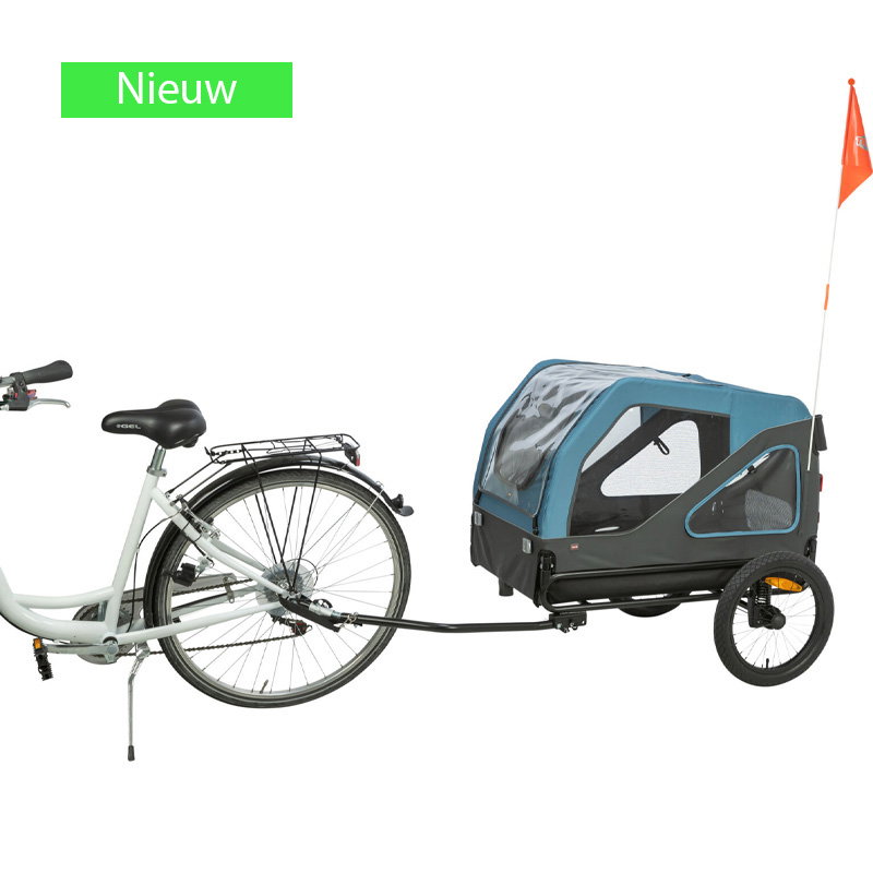 Trixie Fietskar Tot 45 Kg Blauw / Grijs L 81X112/155X112 Cm