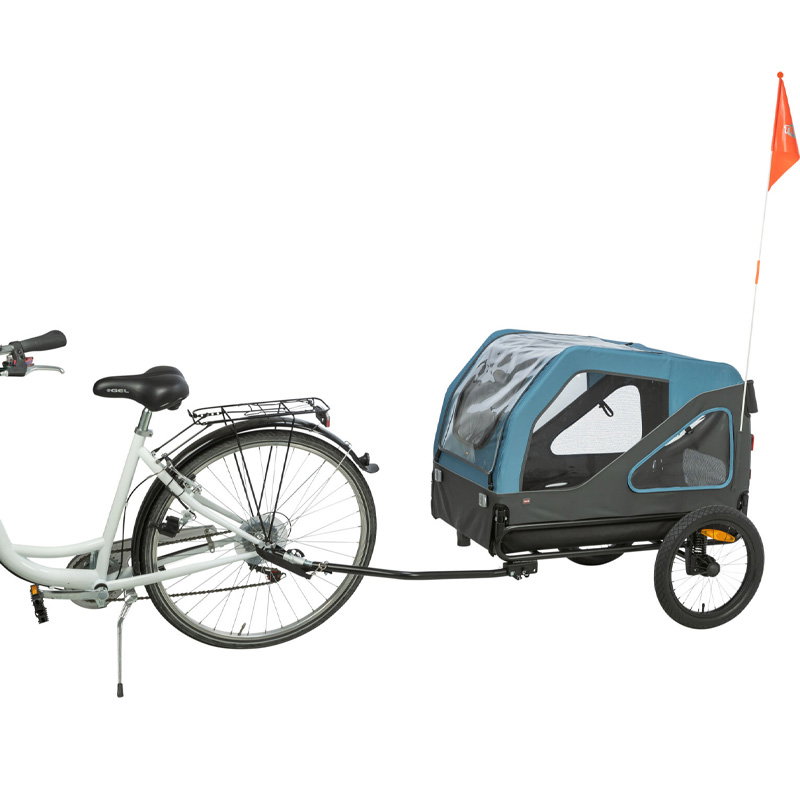 Trixie Fietskar Tot 35 Kg Blauw / Grijs M 81X102/145X102 Cm