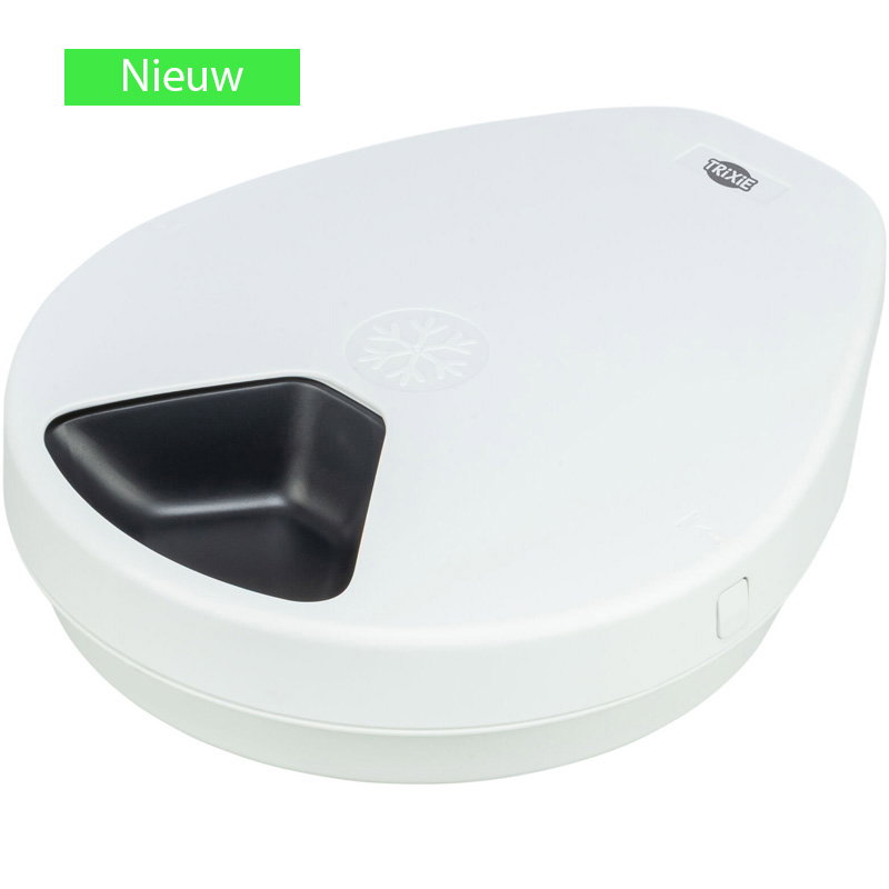 Trixie Voederautomaat Met Koelfunctie Tx4+1 (F10) Wit / Zwart 35,5X31X10 Cm op=op